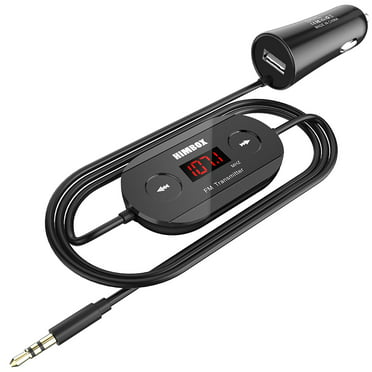 iClever IC-F40 FM Transmitter & USB car charger for player with 3.5mm audio jack